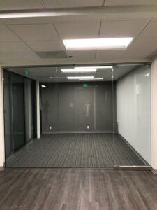 Glass wall for conference room